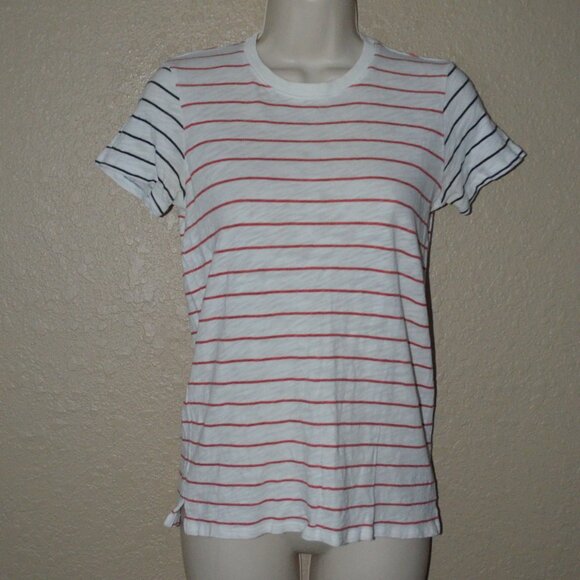 Sz XS ATM Anthony Thomas Melillo Red White Blue Stripe T Shirt Tee - Picture 1 of 5